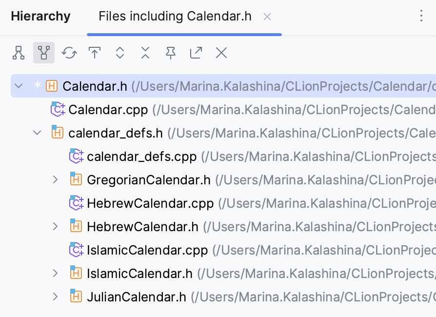 Import hierarchy Import hierarchy