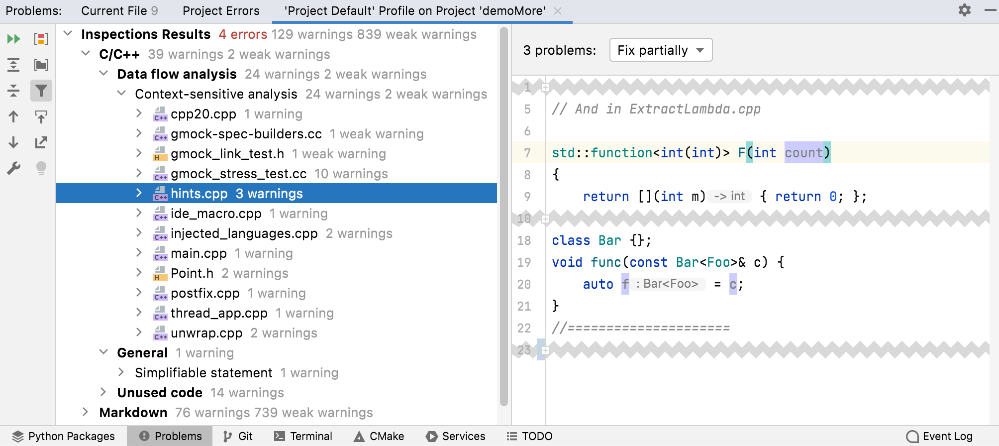 Inspect Code results Inspect Code results