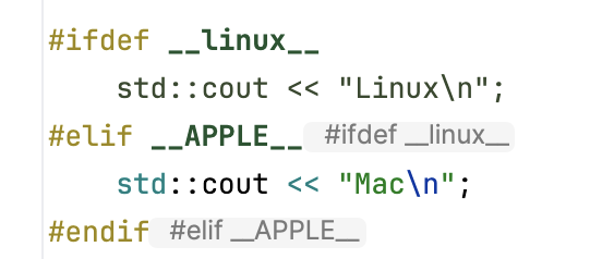 Preprocessor directive hints Preprocessor directive hints
