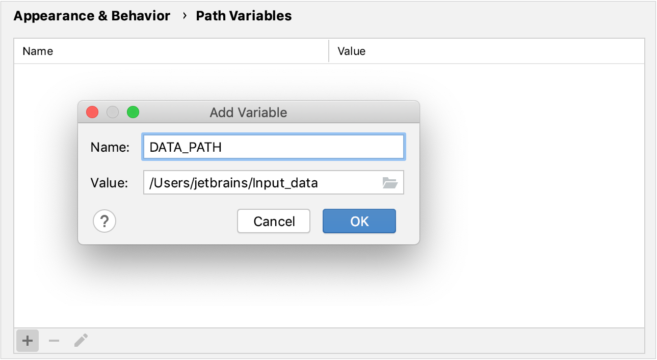 Creating a new path variable Creating a new path variable