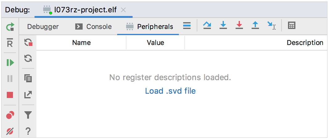 外设选项卡的初始状态