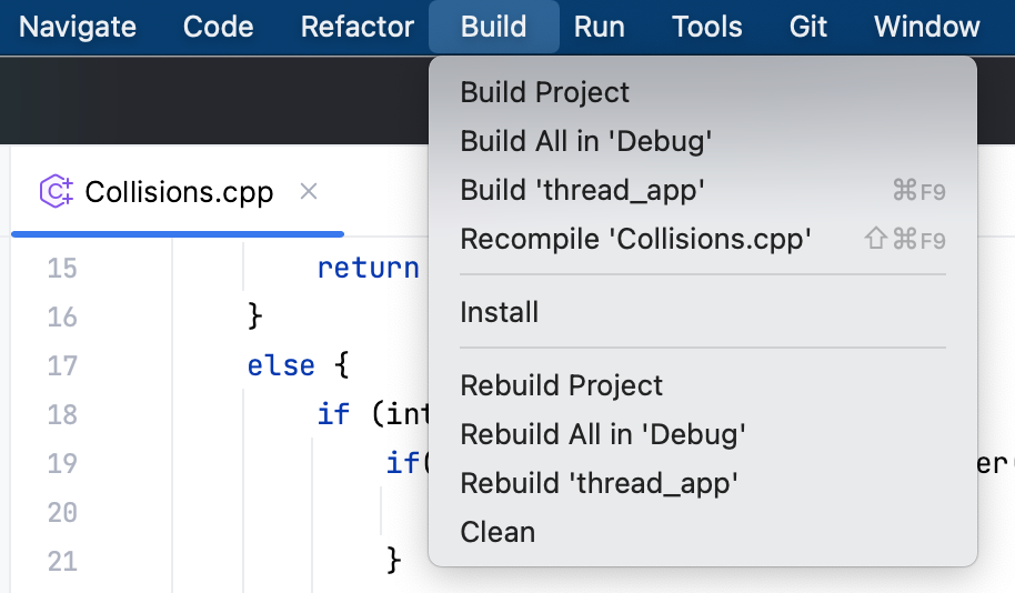 Recompile from the main menu Recompile from the main menu