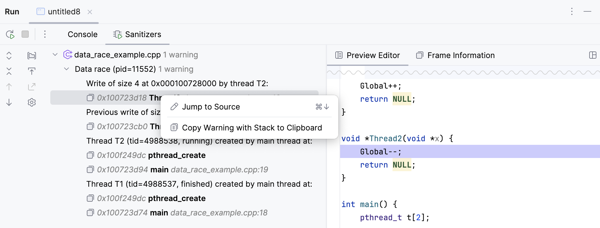 Sanitizers 视图操作 Sanitizers 视图操作