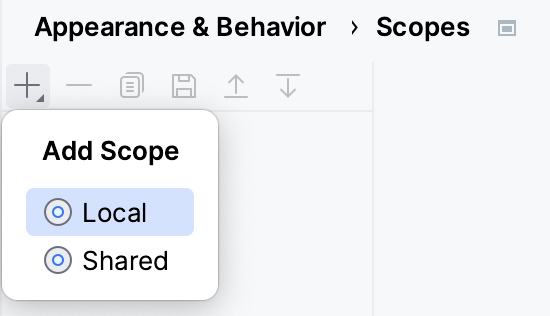 Creating a new scope Creating a new scope
