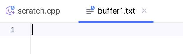 Scratch buffer created Scratch buffer created