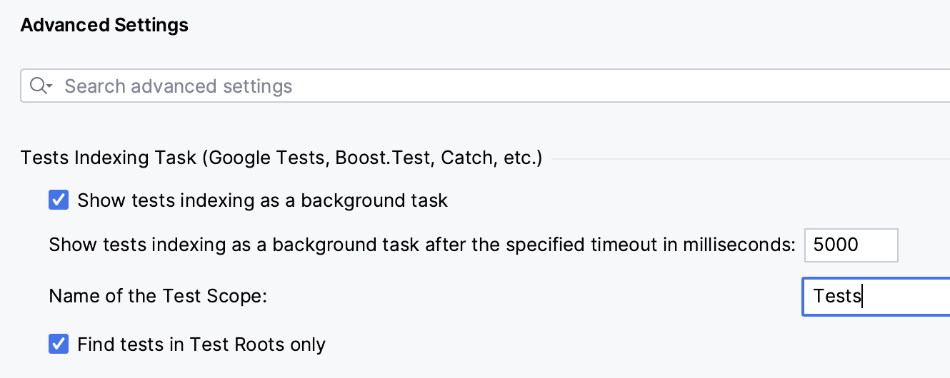Tests scope name Tests scope name
