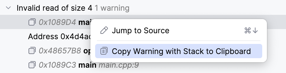 Valgrind 视图上下文操作