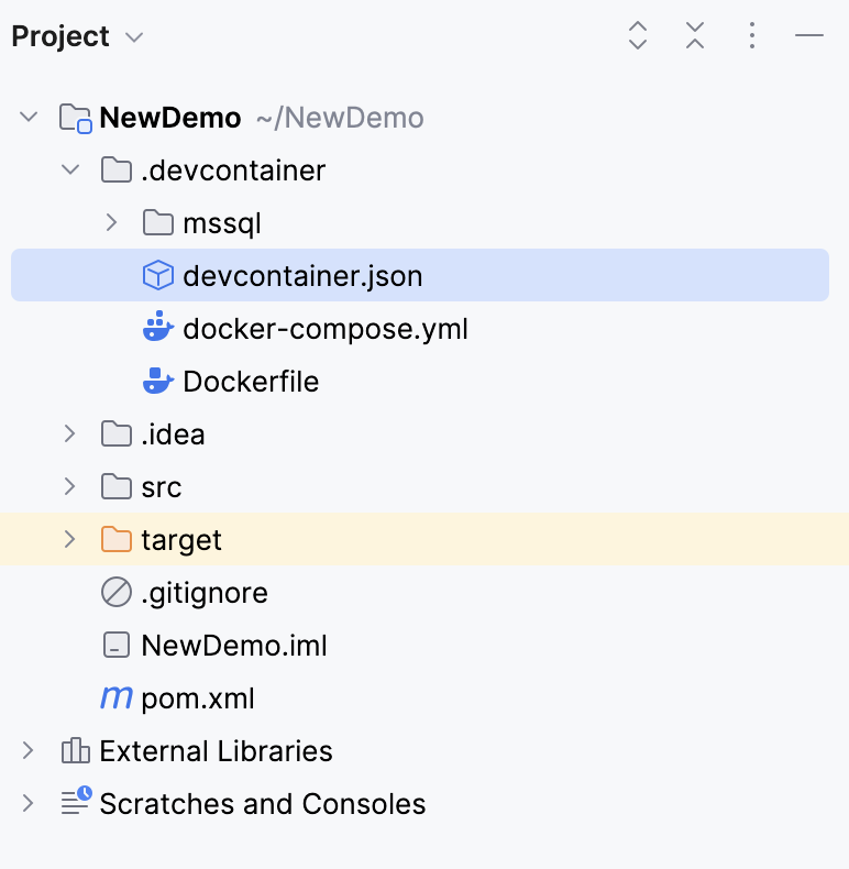 开发容器结果 开发容器结果