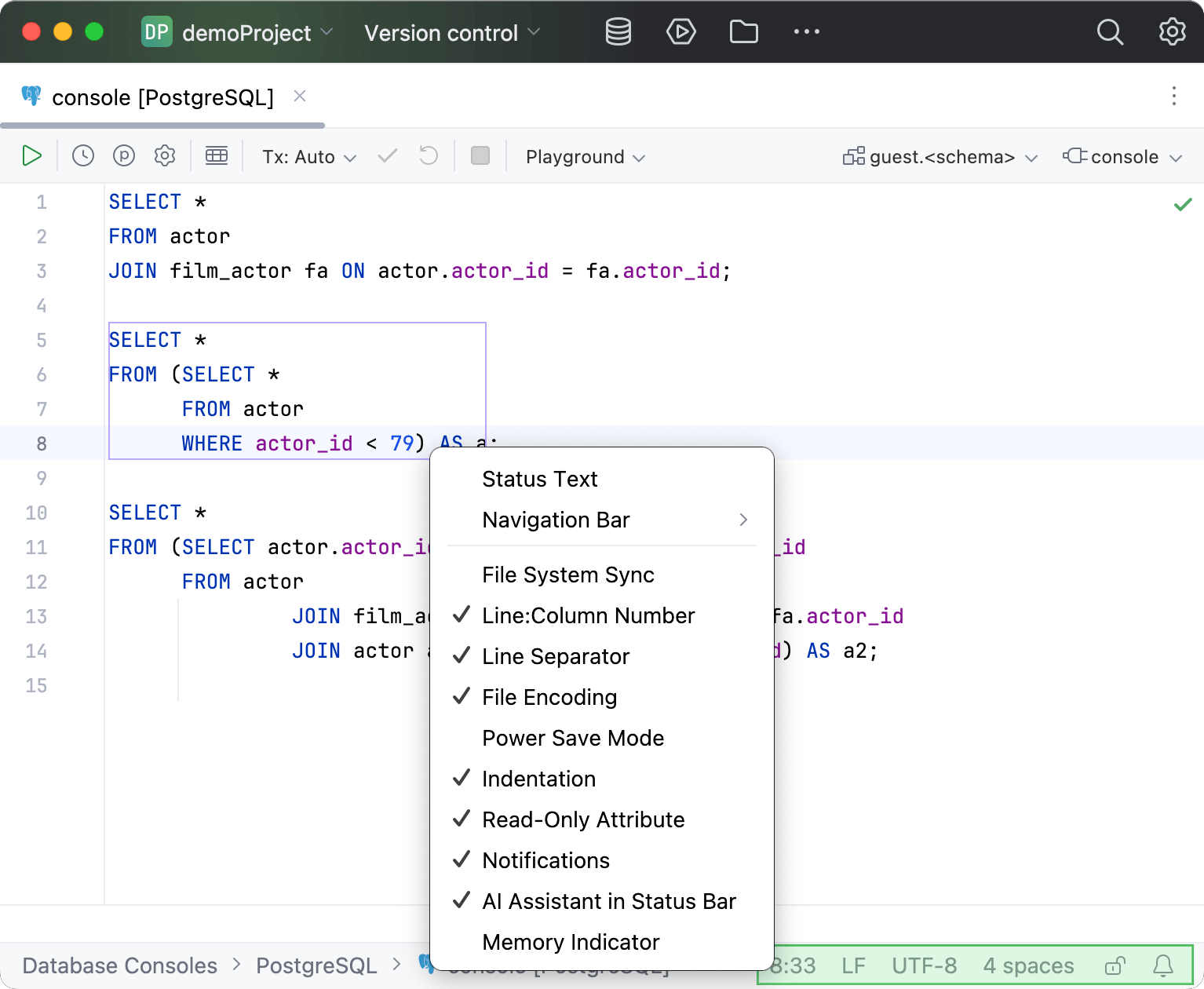 Customize the icons on the Status bar Customize the icons on the Status bar