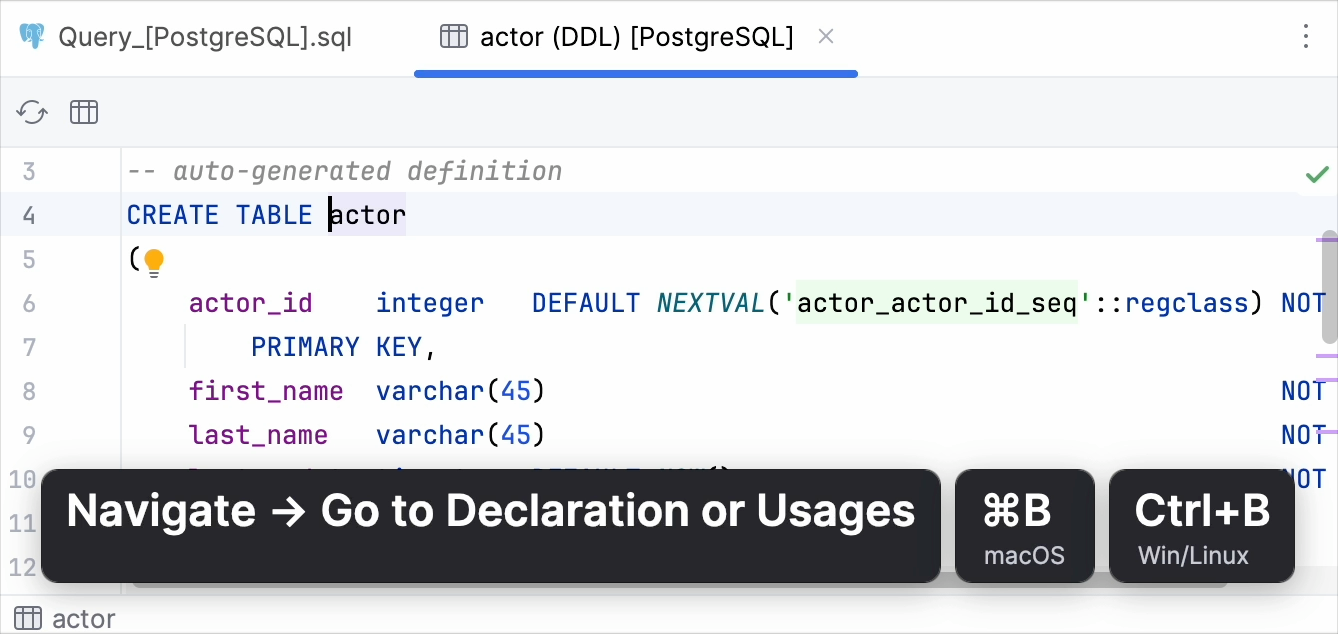 Go to Declaration Go to Declaration
