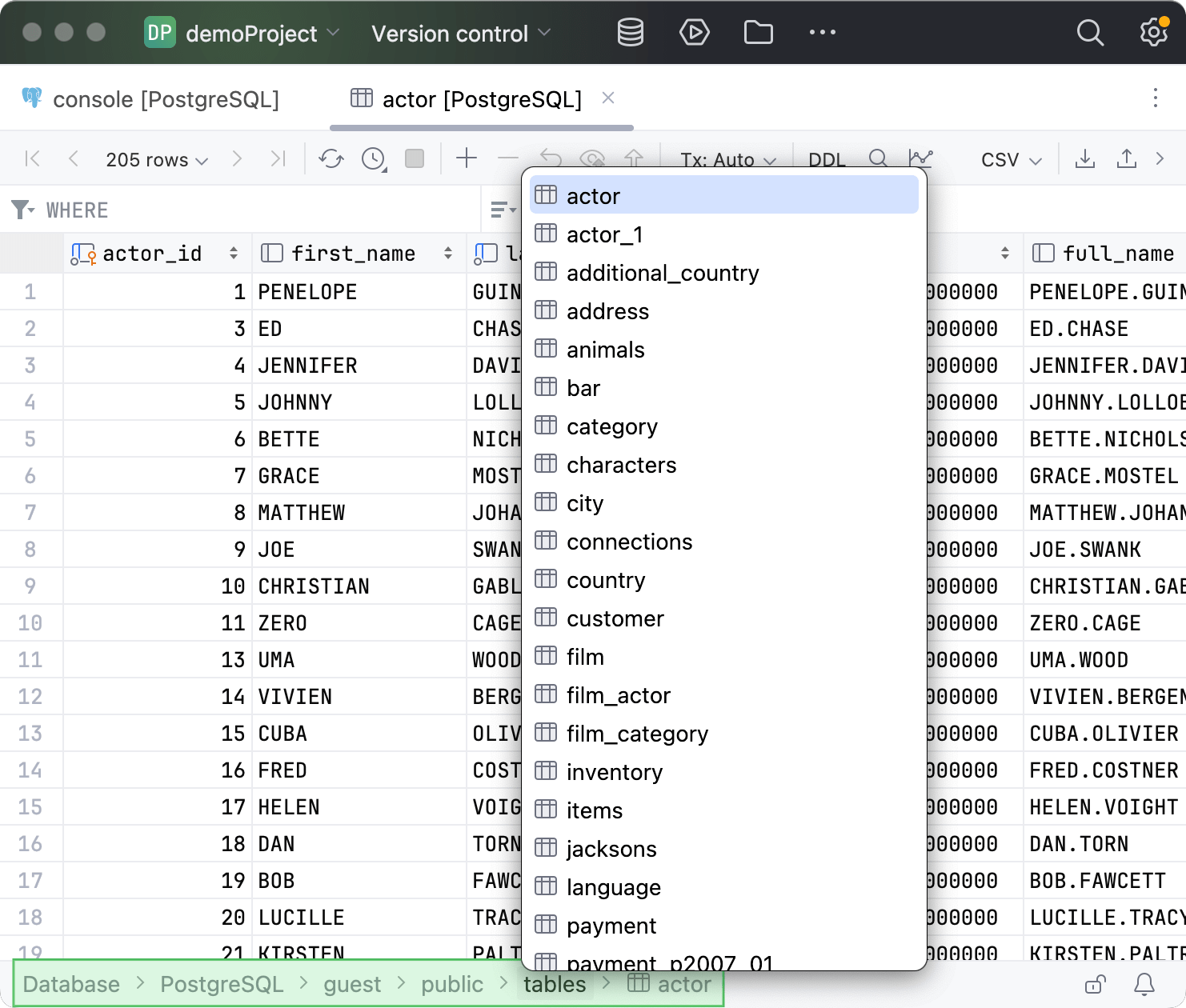 Navigation bar in the Status bar Navigation bar in the Status bar