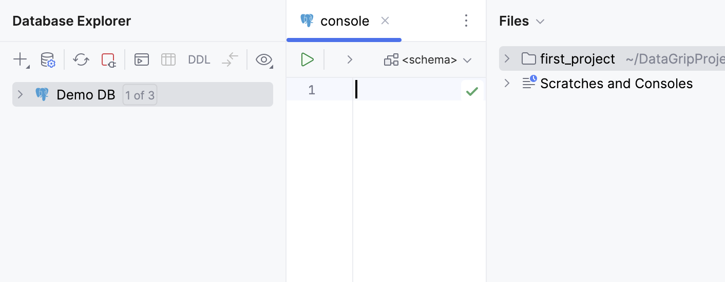 New data source in Database Explorer New data source in Database Explorer