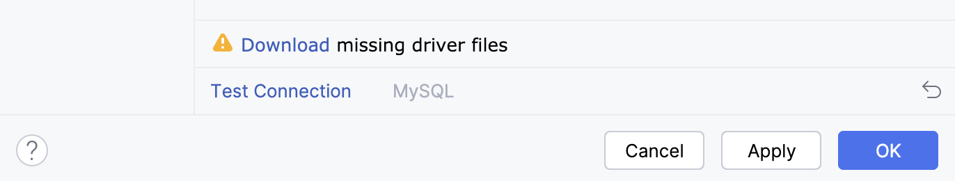 The new data source settings The new data source settings
