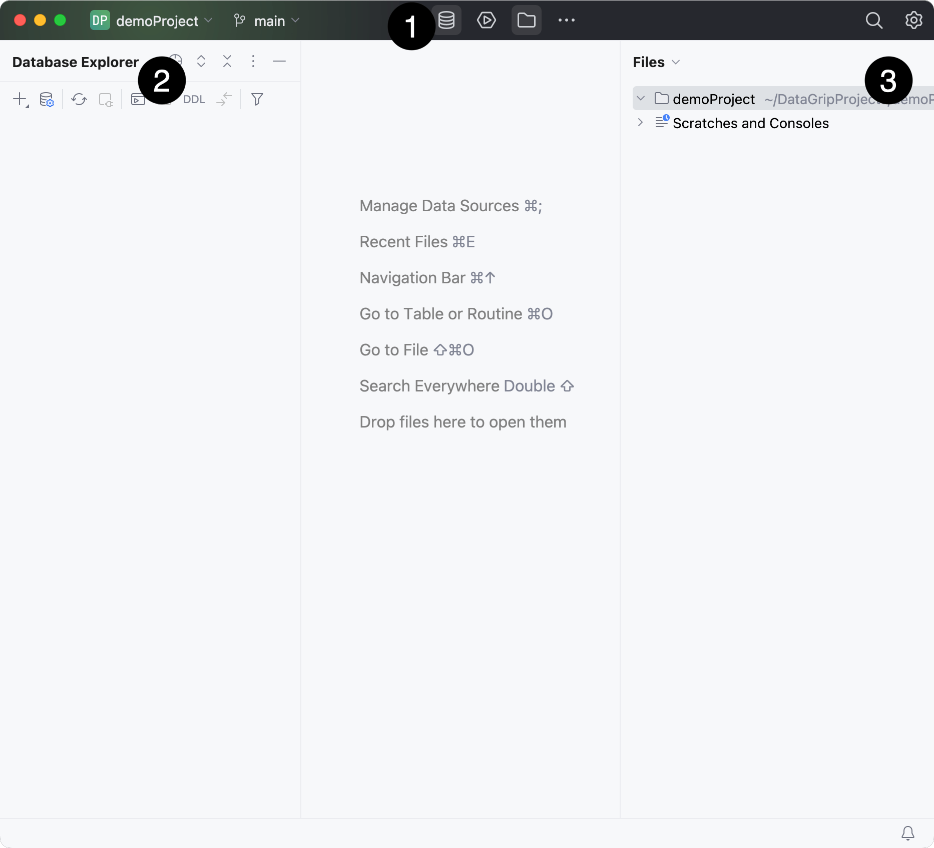 Default look of a new project Default look of a new project