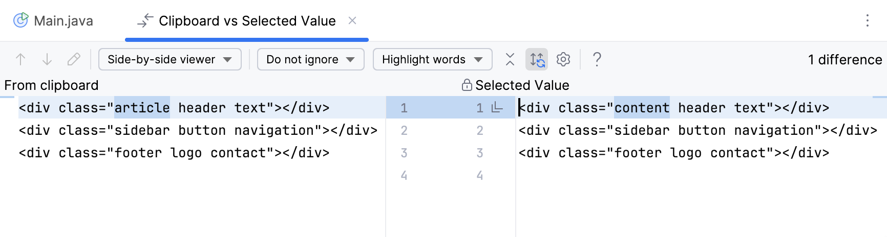 Clipboard vs Selected dialog Clipboard vs Selected dialog