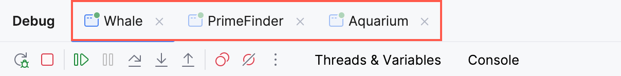 Session tabs Session tabs