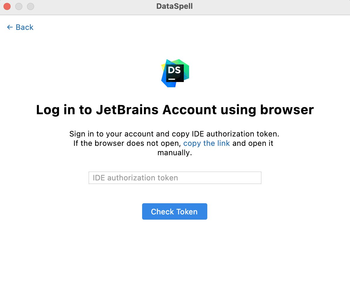 复制该链接以获取授权令牌