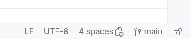 Indentation widget with EditorConfig icon Indentation widget with EditorConfig icon