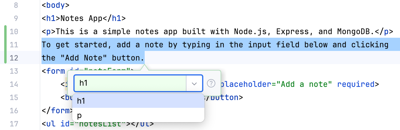 最近使用的 Emmet 实时模板历史 最近使用的 Emmet 实时模板历史