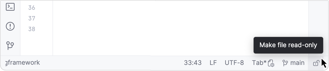 Making file read-only Making file read-only