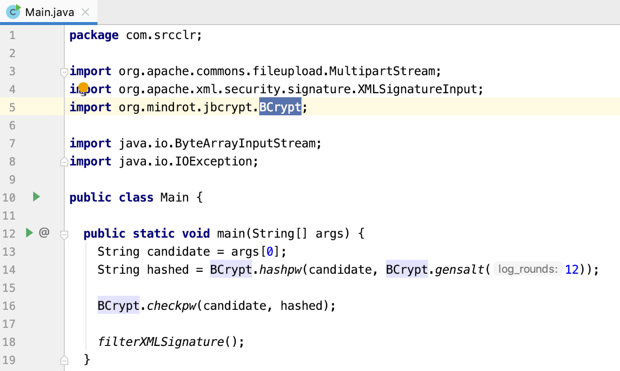 Find usages in file result Find usages in file result