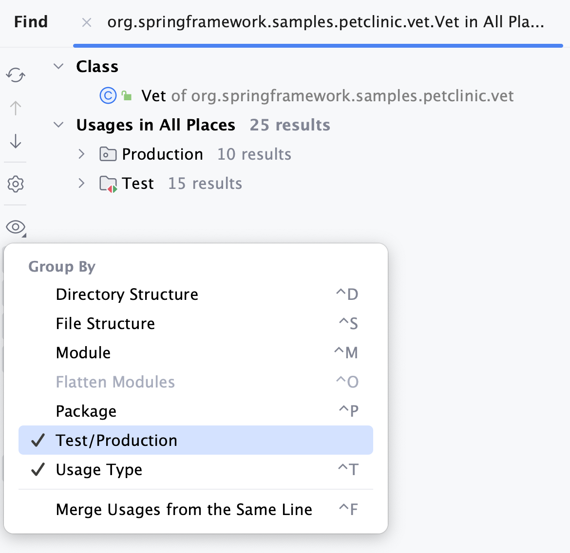 查找工具窗口 查找工具窗口