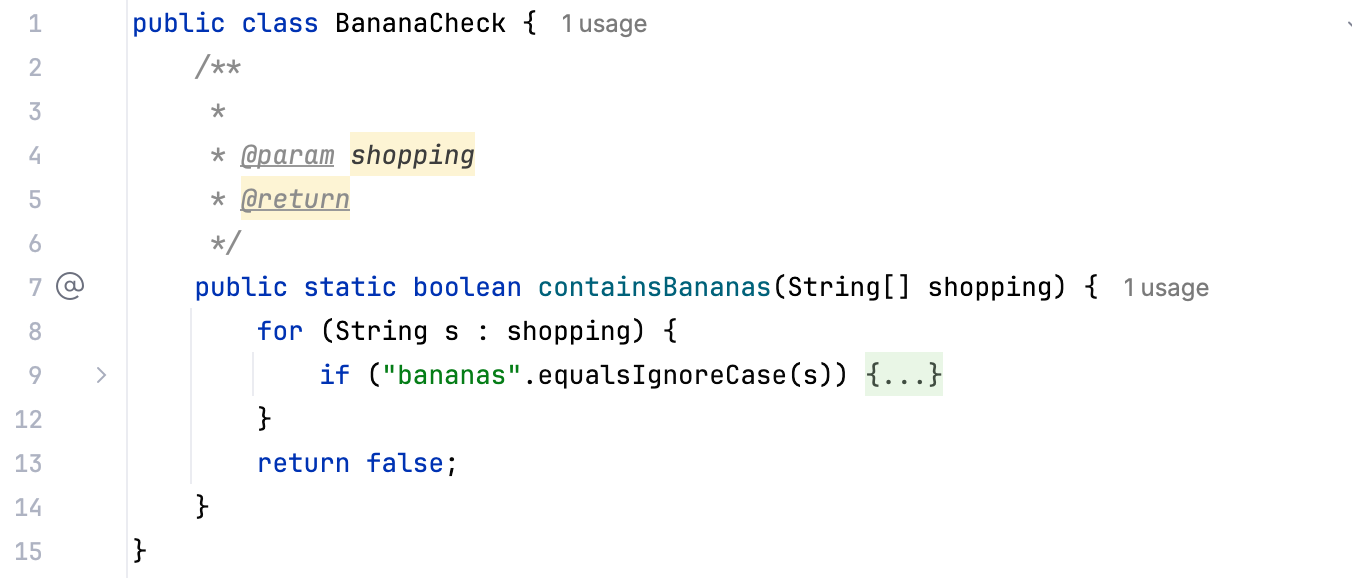 Automatically adding a Javadoc comment in the editor