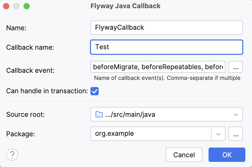 Flyway Java Callback Flyway Java Callback