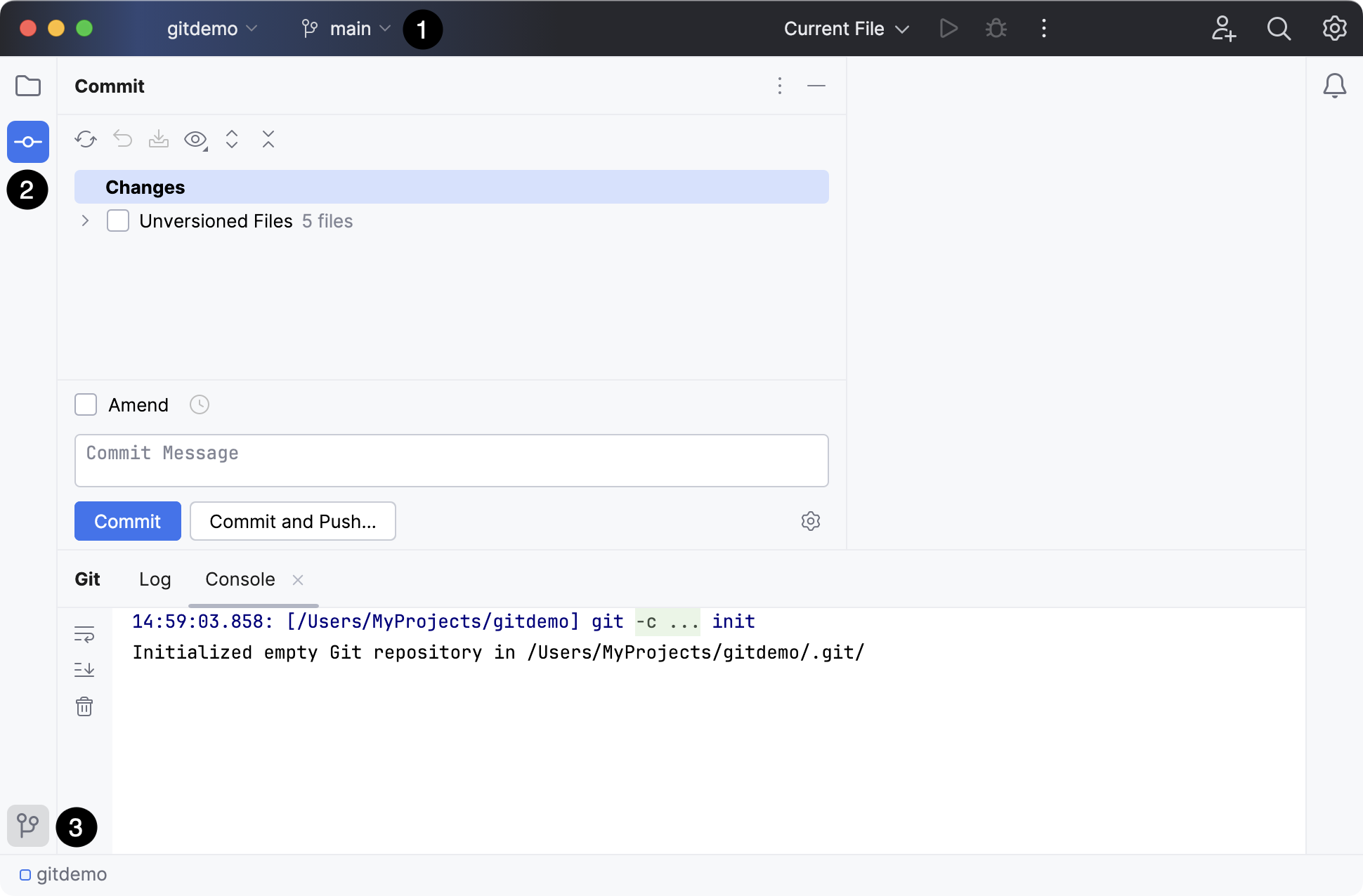 Git integration enabled