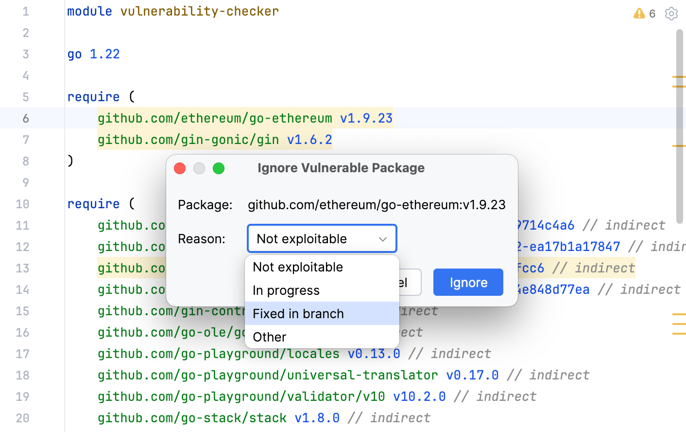 忽略漏洞 忽略漏洞