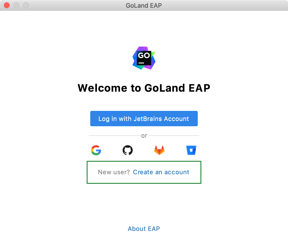 使用新帐户登录