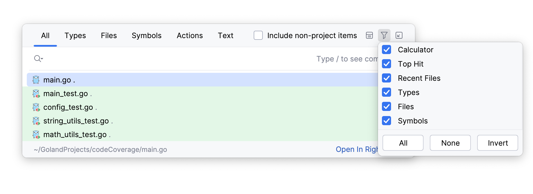 Exclude file types from search Exclude file types from search
