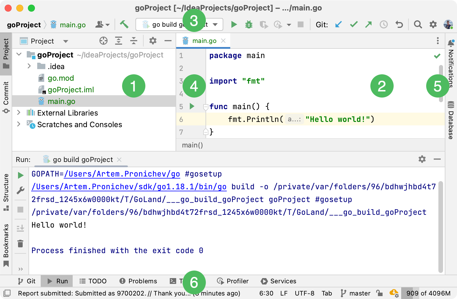 Create a Go file Create a Go file