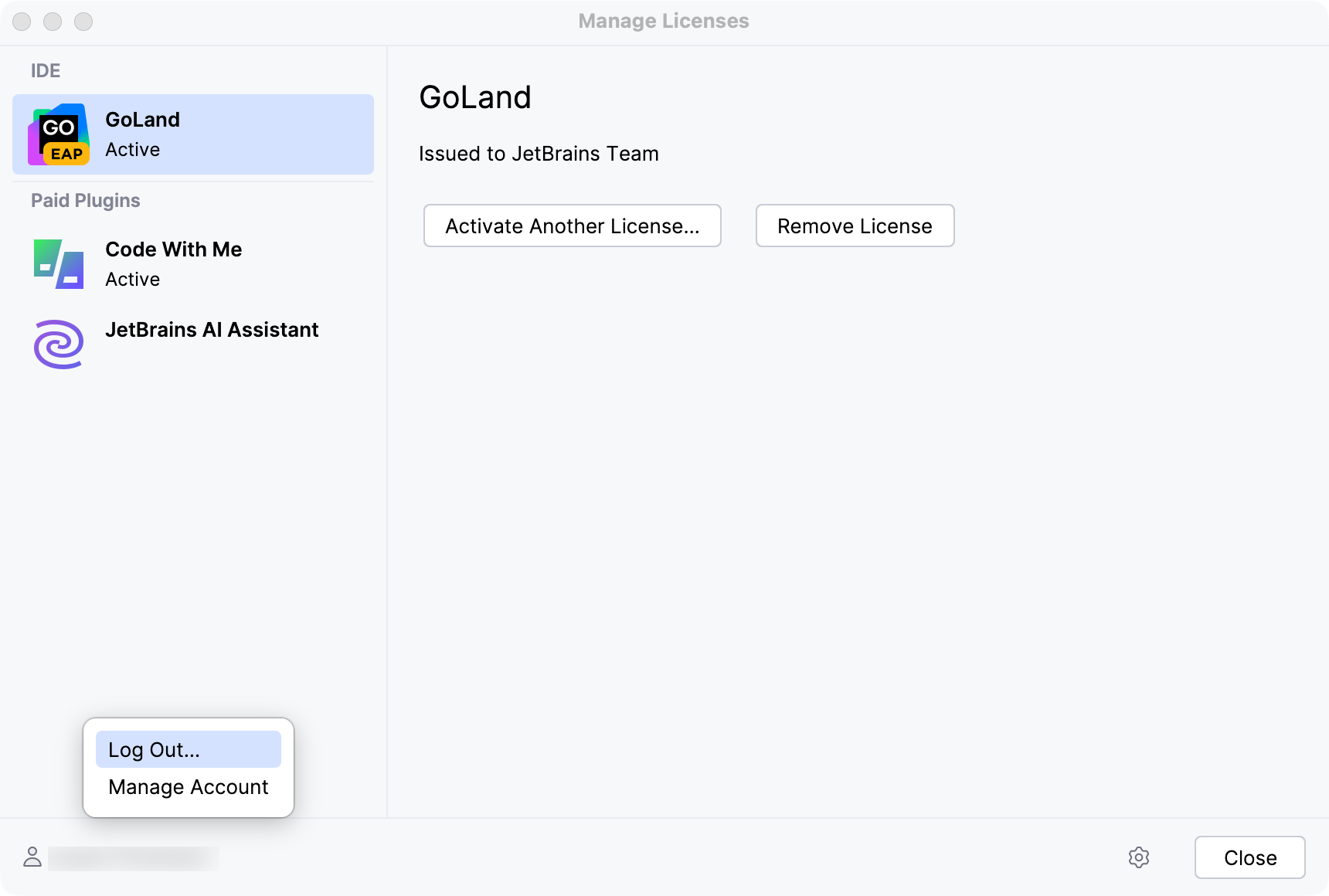 注销以更改活动用户