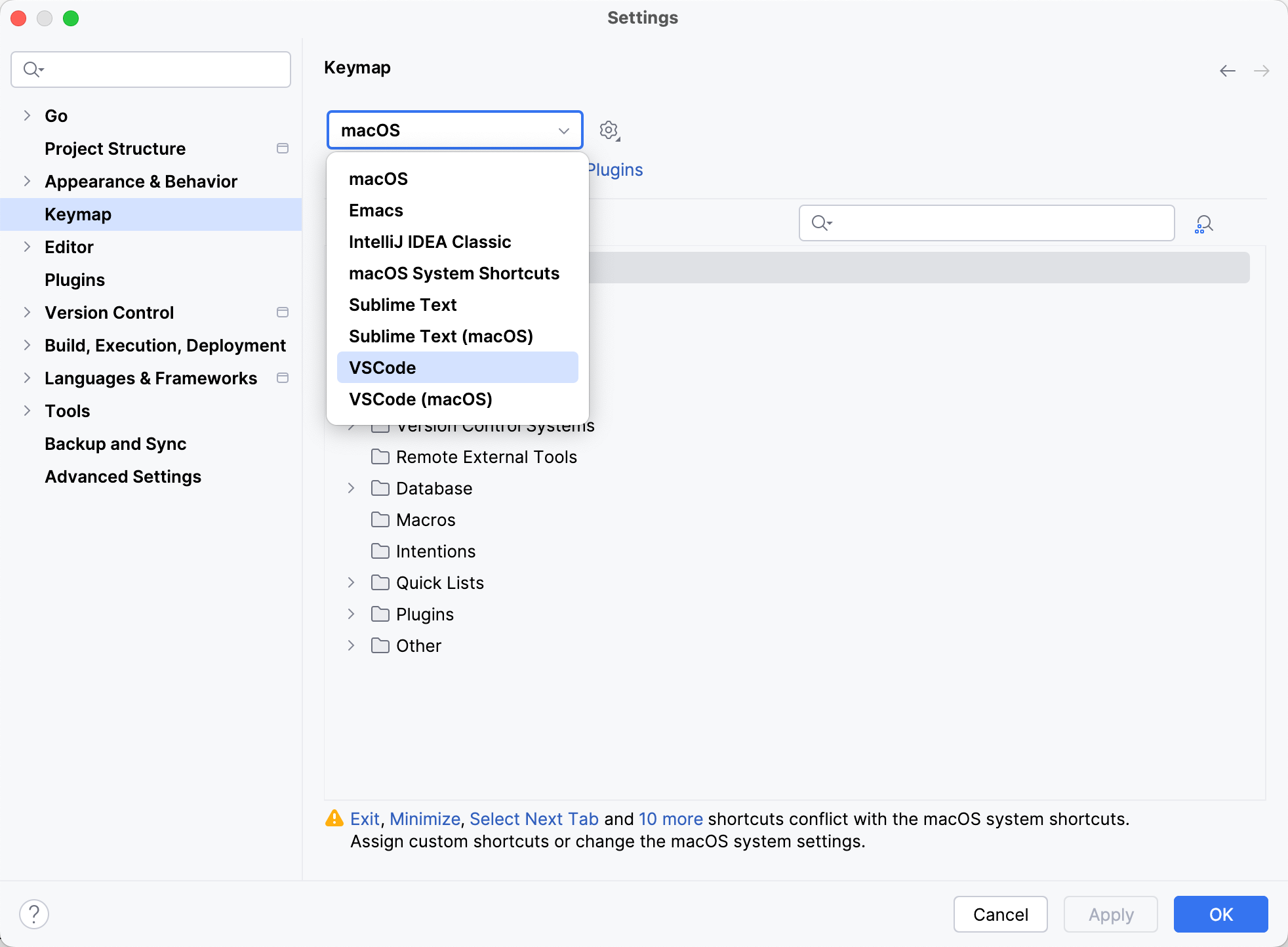 将 VS Code 键位图设置为默认 将 VS Code 键位图设置为默认