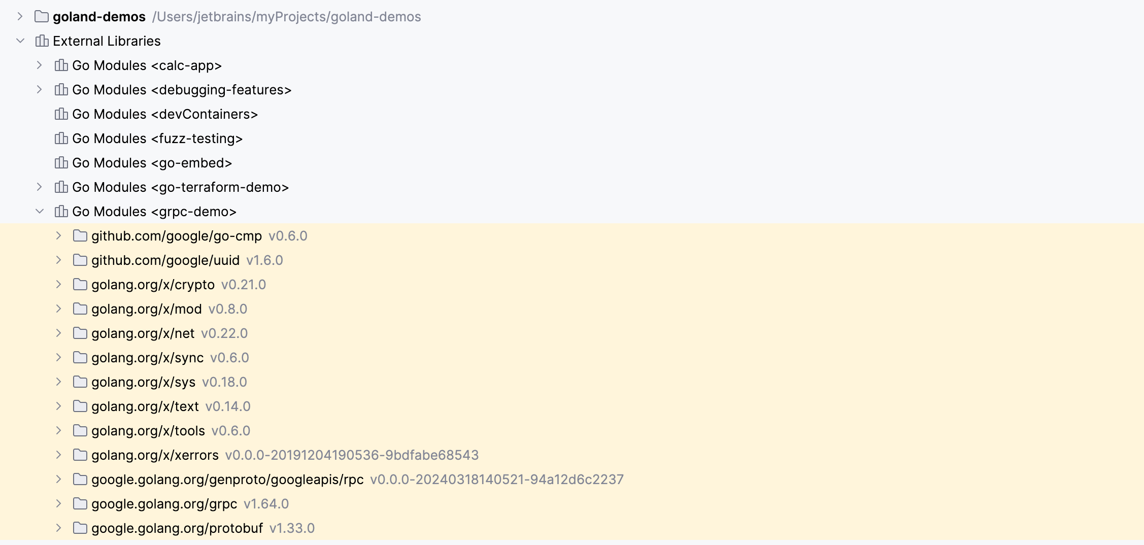 Go Module 以灰色字体显示 Go Module 以灰色字体显示
