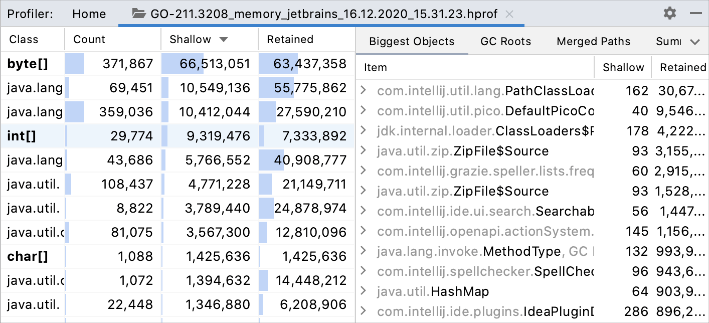 查看 HPROF 文件 查看 HPROF 文件