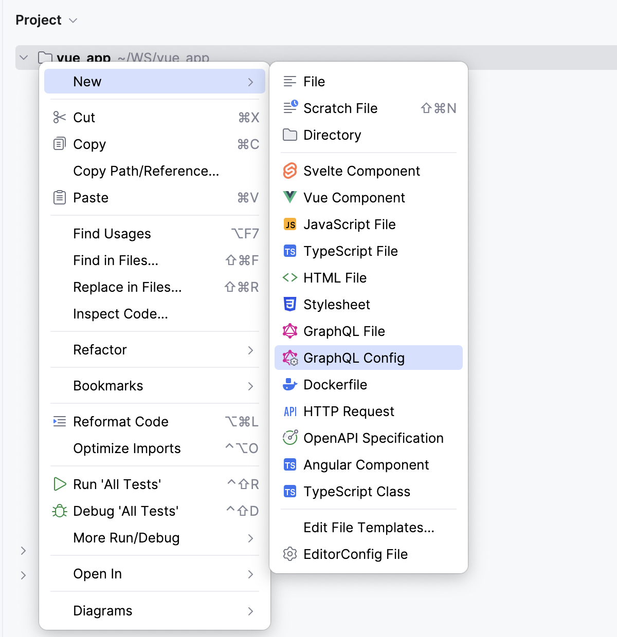 创建 GraphQL 配置文件 创建 GraphQL 配置文件