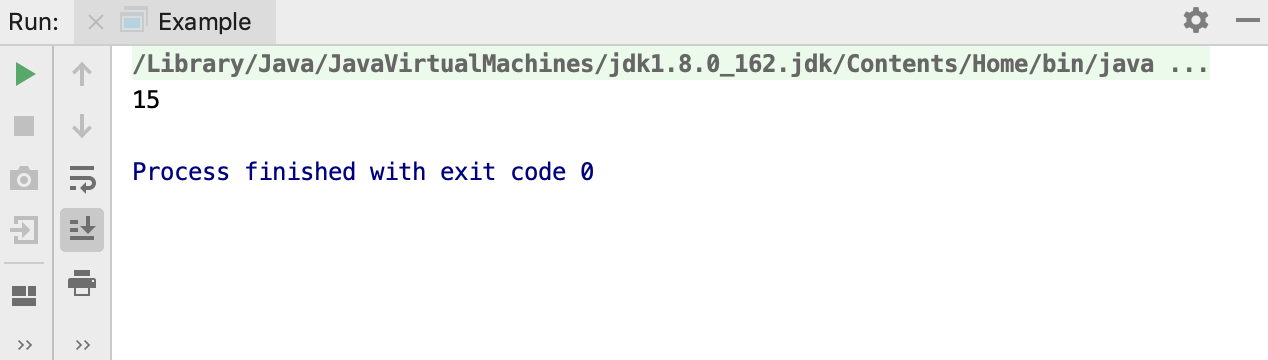 Run tool window / run Groovy application Run tool window / run Groovy application