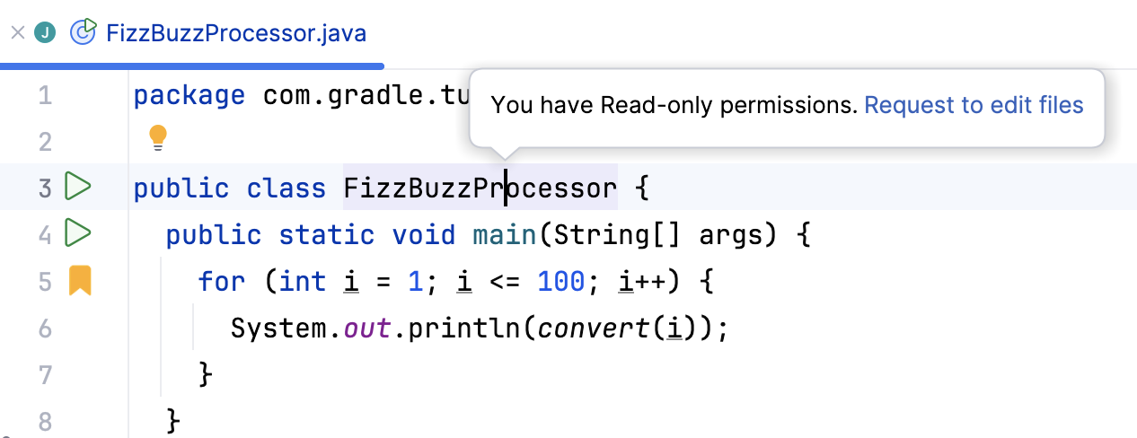 Permissions notification Permissions notification