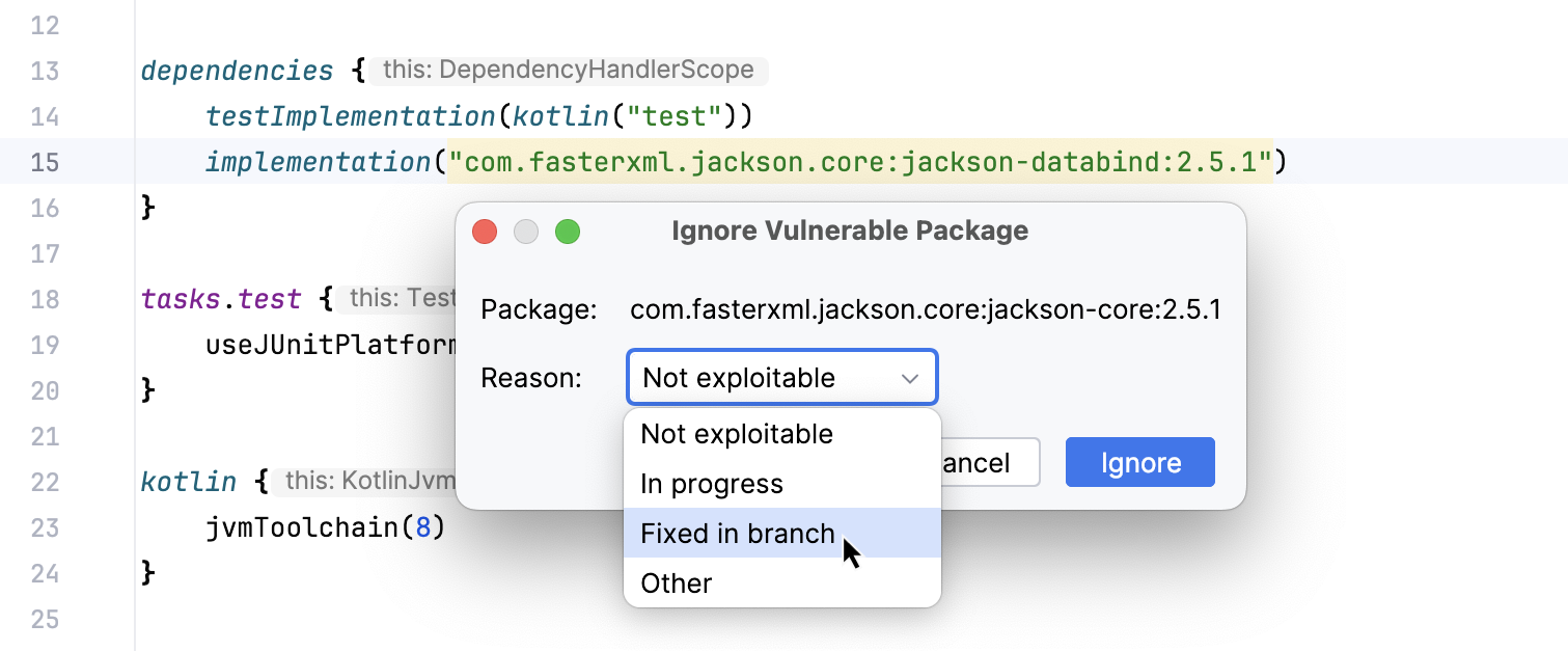 Ignoring vulnerability Ignoring vulnerability