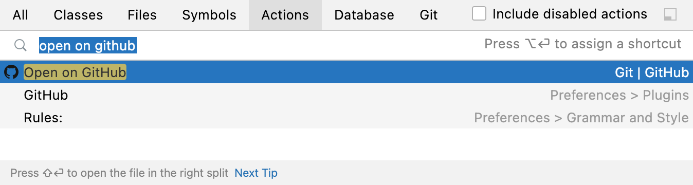 Opening the GitHub version of the file from the popup Opening the GitHub version of the file from the popup
