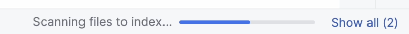 Indexing is in progress Indexing is in progress