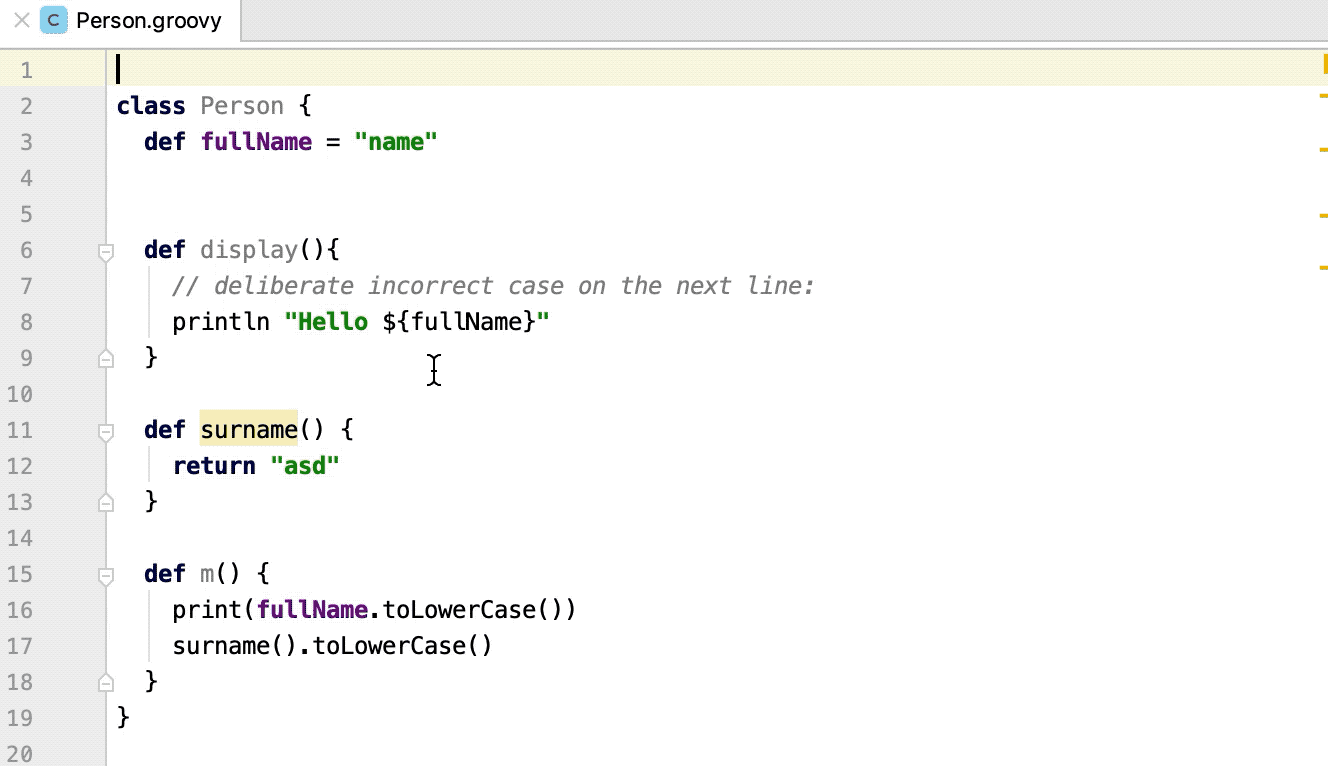 意图操作：转换 @CompileStatic