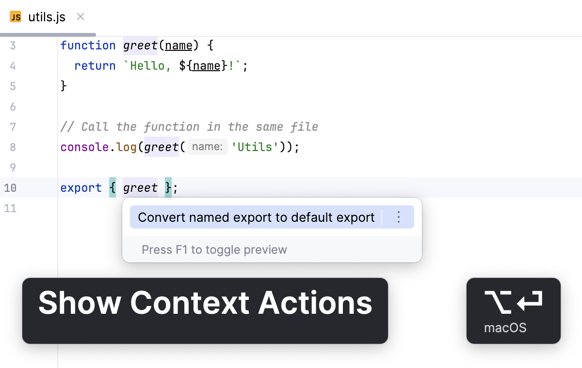 从 export 语句中将命名导出转换为默认导出