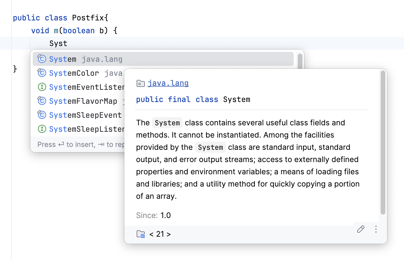 Quick documentation Quick documentation