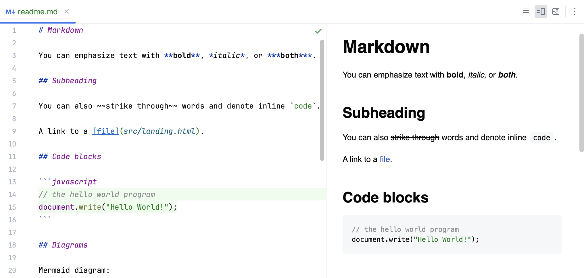 Markdown preview with a custom CSS that resembles GitHub rendering style Markdown preview with a custom CSS that resembles GitHub rendering style