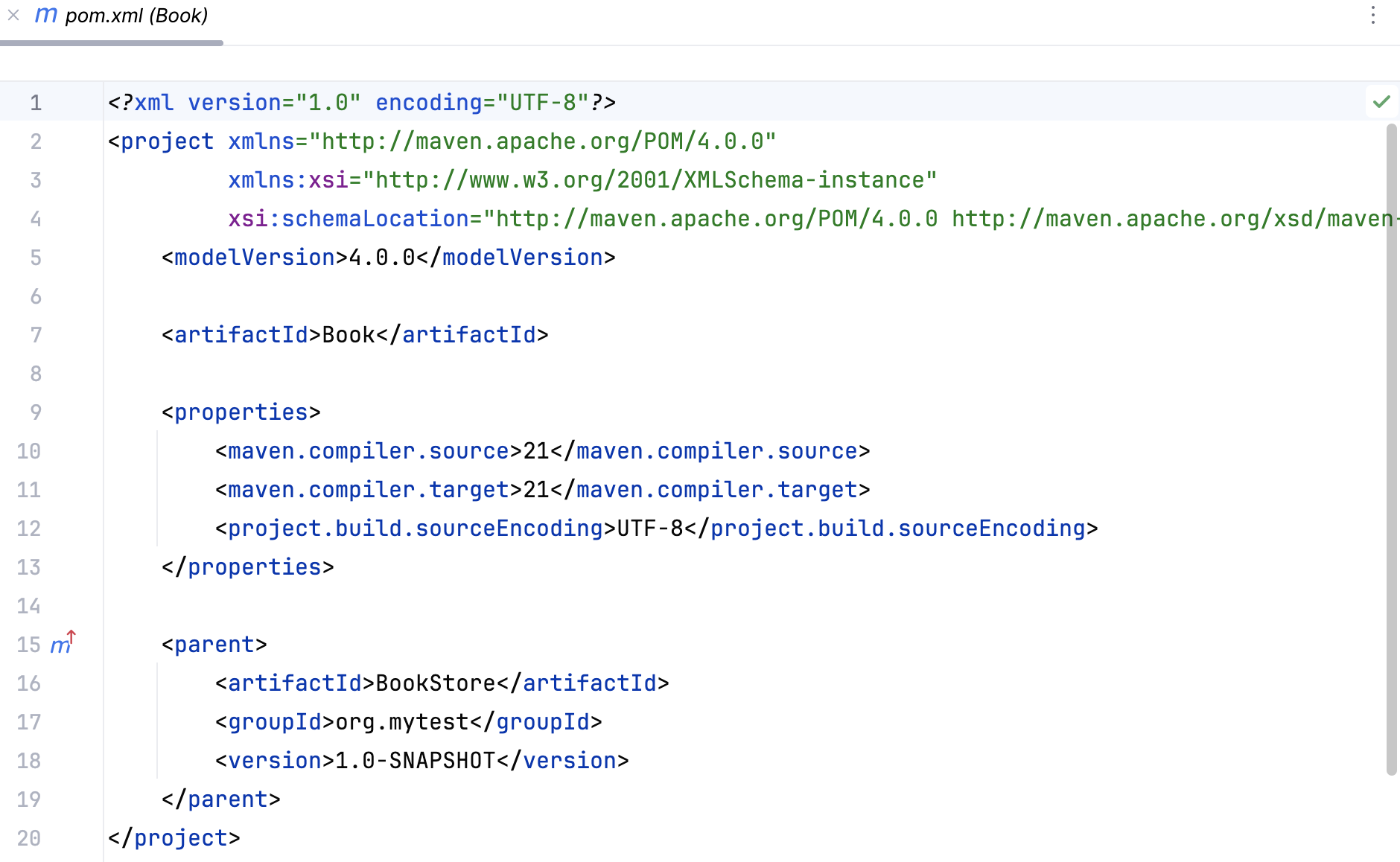 the subproject POM the subproject POM