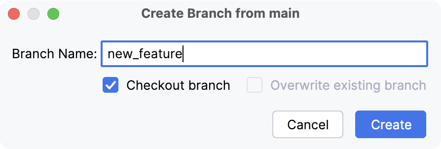 New Git branch New Git branch