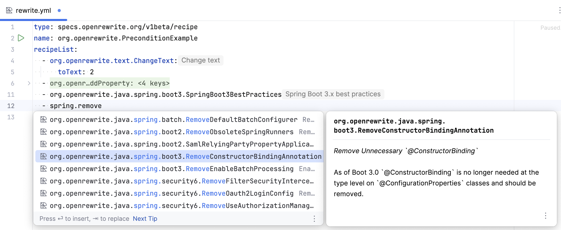 OpenRewrite assistance OpenRewrite assistance